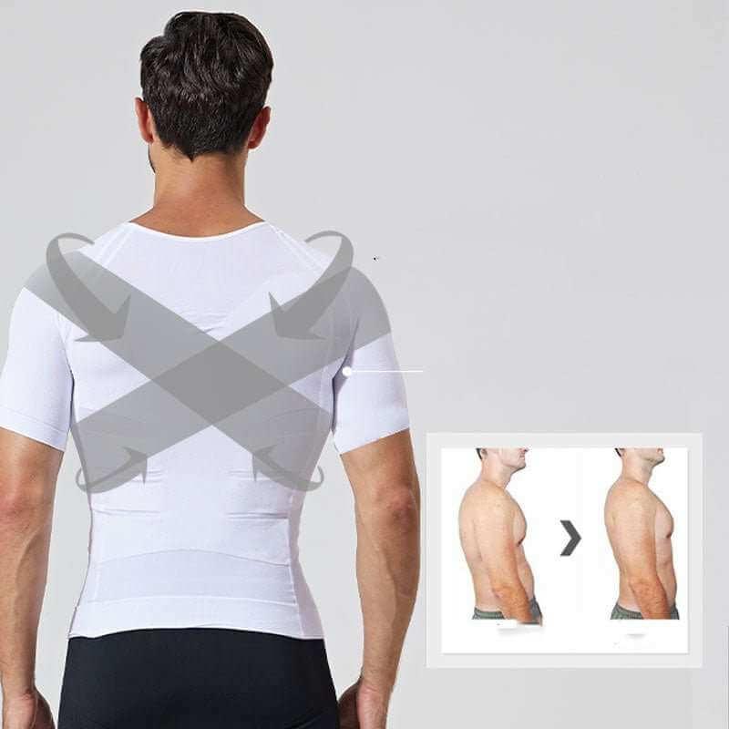 Camiseta moldeadora y tonificadora para hombre Corrector de postura Control del abdomen - Magic Fajas Shop