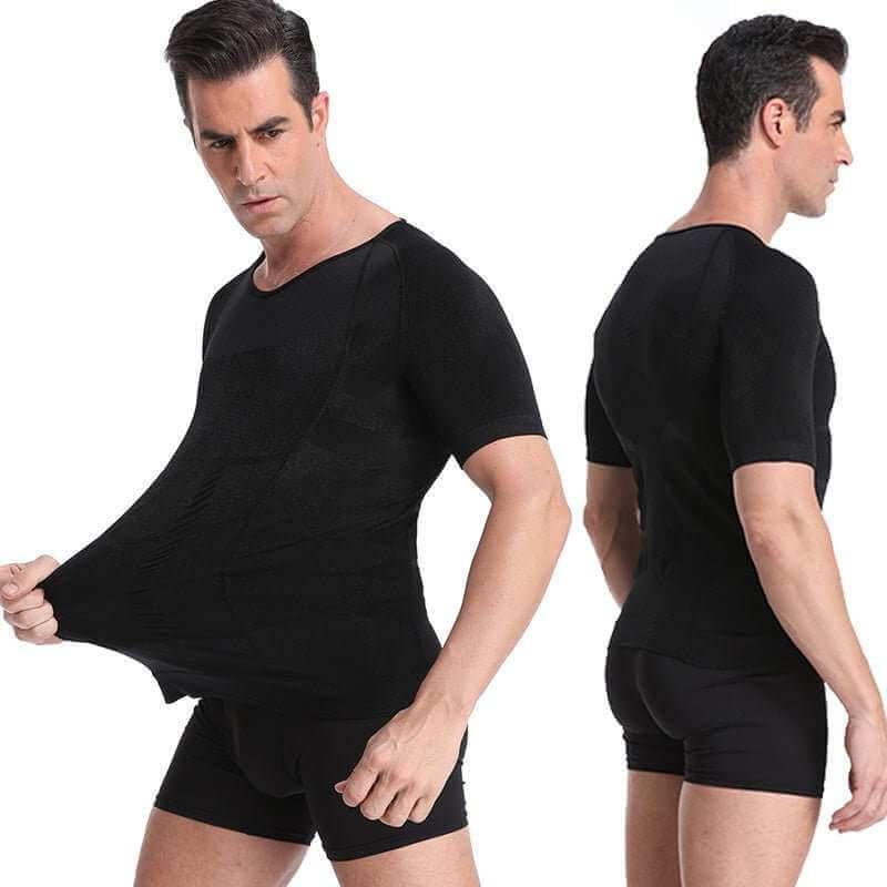 Camiseta moldeadora y tonificadora para hombre Corrector de postura Control del abdomen - Magic Fajas Shop