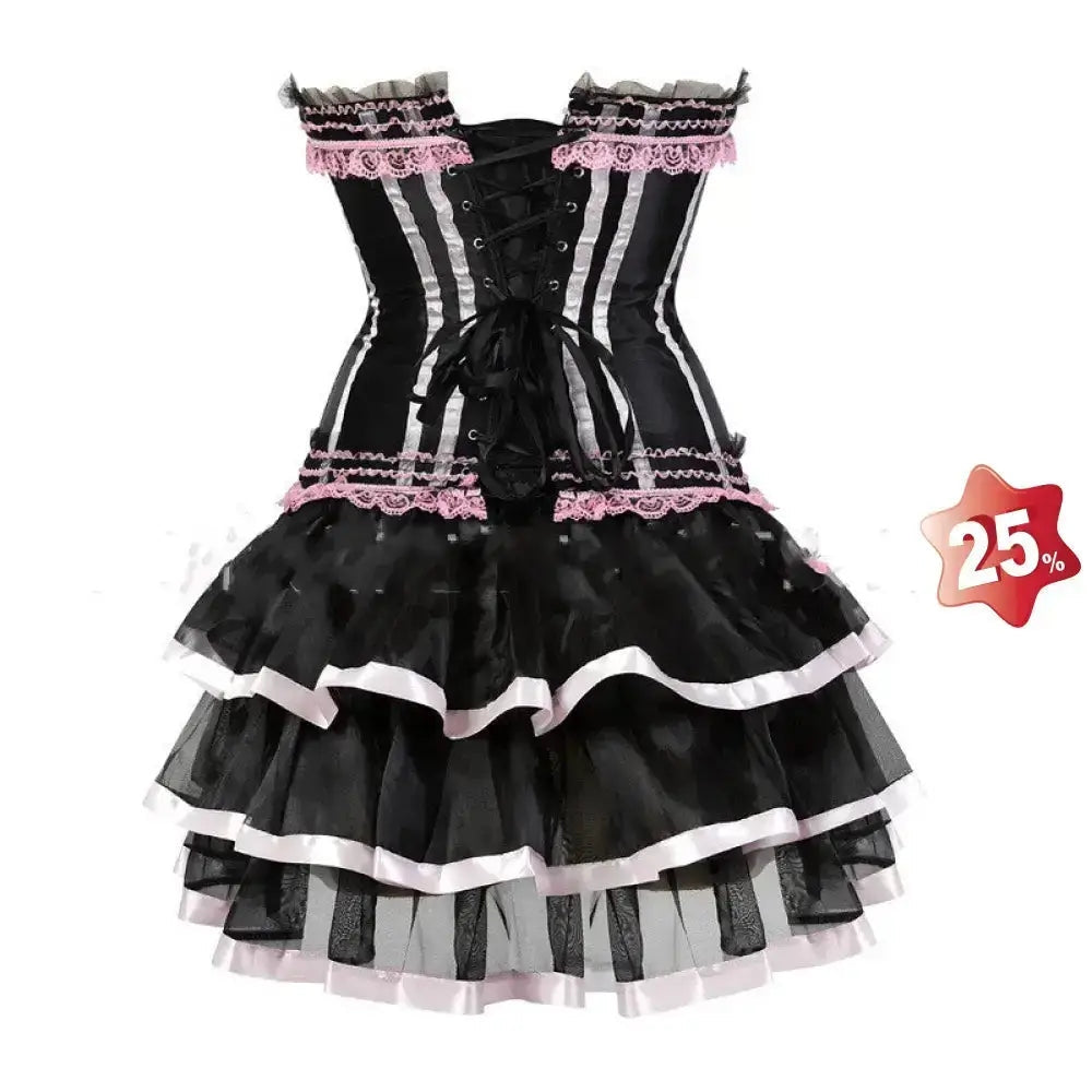 Traje de falda de encaje corsé de mujer - Magic Fajas Shop